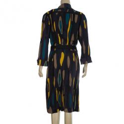 Pre Owned Diane Von Furstenberg Purple 'Leja' Dress L