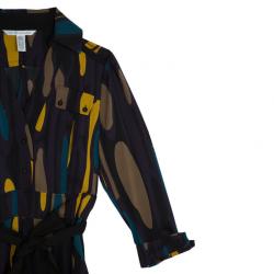 Pre Owned Diane Von Furstenberg Purple 'Leja' Dress L