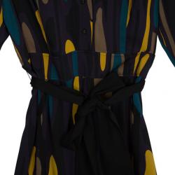 Pre Owned Diane Von Furstenberg Purple 'Leja' Dress L