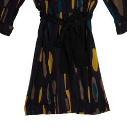 Pre Owned Diane Von Furstenberg Purple 'Leja' Dress L