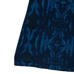 Pre Owned Diane Von Furstenberg Navy 'Linda' Printed Wrap Dress M