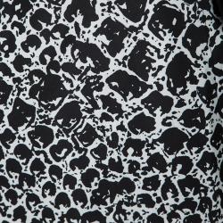 Pre Owned Diane Von Furstenberg Monochrome Wrap Amelia Dress M