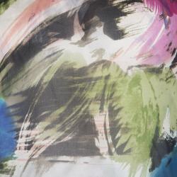 Pre Owned Diane Von Furstenberg Multicolor Printed Silk Clemence Top M