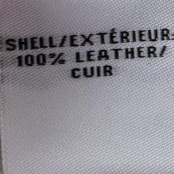 Pre Owned Diane Von Furstenberg Grey Cutout Leather Short Sleeve Yvanna Top M