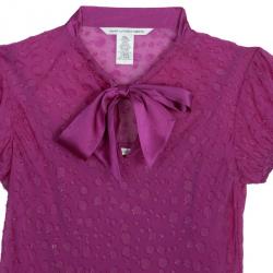 Pre Owned Diane Von Furstenberg 'Mona' Fuschia Top M
