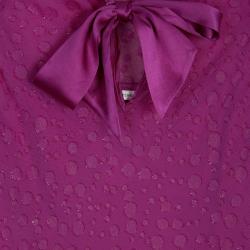 Pre Owned Diane Von Furstenberg 'Mona' Fuschia Top M