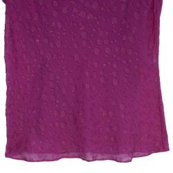 Pre Owned Diane Von Furstenberg 'Mona' Fuschia Top M