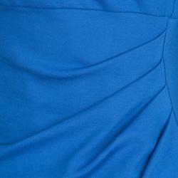 Pre Owned Diane Von Furstenberg Blue Iris Sleeveless Jori Dress M