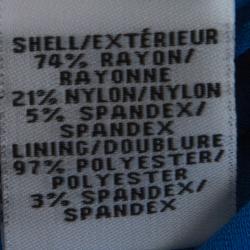 Pre Owned Diane Von Furstenberg Blue Iris Sleeveless Jori Dress M