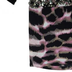 Pre Owned Diane Von Furstenberg Cadman Embellished Dress M