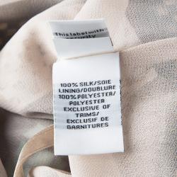 Pre Owned Diane Von Furstenberg Multicolor Printed Silk Embellished Ruby Dress S