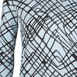 Pre Owned Diane Von Furstenberg Multicolor Raw Edged Neck Detail Jenetta Dress XS