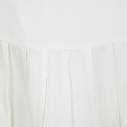 Diane Von Furstenberg White Lace Brylee Scalloped Top and Belita Skirt Set S