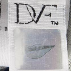 Pre Owned Diane Von Furstenberg Blue Floating Flower Print Silk Jersey Abigail Wrap Maxi Dress S