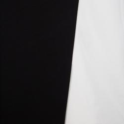 Pre Owned Diane Von Furstenberg Monochrome Colorblock Jersey Sleeveless Livvy Shift Dress M
