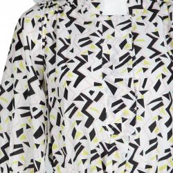 Pre Owned Diane Von Furstenberg Multicolor Printed Tie Detail Bairly Louche Dress S