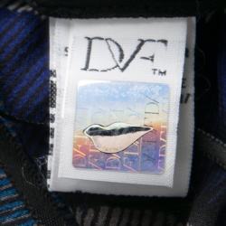 Pre Owned Diane Von Furstenberg Multicolor Printed Silk Tie Detail Saylor Blouse M