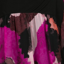 Pre Owned Diane Von Furstenberg Multicolor Printed Riviera Wrap Dress S