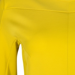 Pre Owned Diane Von Furstenberg Acid Yellow Oka Sheath Dress M