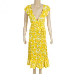 Pre Owned Diane Von Furstenberg 'Montana' Floral Print Dress S