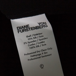 Pre Owned  Diane Von Furstenberg Colorblock Flora Printed Silk Kimono Wrap Top L