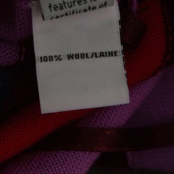 Pre Owned Diane Von Furstenberg Multicolor Wool Linda Wrap Dress S