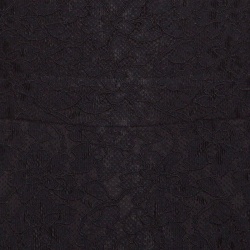 Pre Owned Diane Von Furstenberg Black Floral Lace Scallop Trim Detail Zarita Maxi Dress L