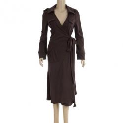 Pre Owned Diane Von Furstenberg Utility Vintage Dress L