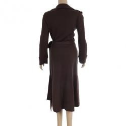 Pre Owned Diane Von Furstenberg Utility Vintage Dress L