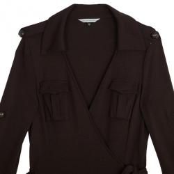 Pre Owned Diane Von Furstenberg Utility Vintage Dress L