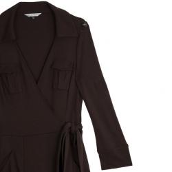 Pre Owned Diane Von Furstenberg Utility Vintage Dress L