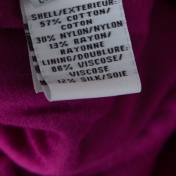 Pre Owned Diane Von Furstenberg Berry Pink Floral Lace Zarita Scoop Dress M