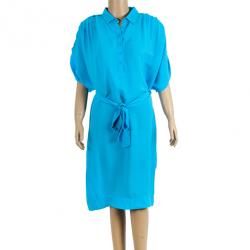Pre Owned  Diane Von Furstenberg Karin Kimono Sleeve Crepe Shirt Dress M