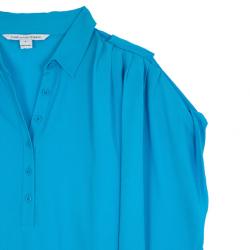 Pre Owned  Diane Von Furstenberg Karin Kimono Sleeve Crepe Shirt Dress M