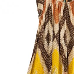 Pre Owned Diane Von Furstenberg Ora Printed Dress L