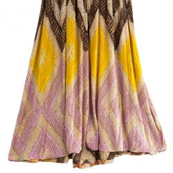 Pre Owned Diane Von Furstenberg Ora Printed Dress L