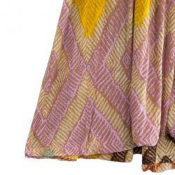 Pre Owned Diane Von Furstenberg Ora Printed Dress L