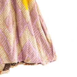 Pre Owned Diane Von Furstenberg Ora Printed Dress L