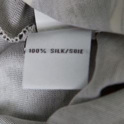 Pre Owned Diane Von Furstenberg Monochrome Flame Printed Silk Jersey Valencia Wrap Dress S