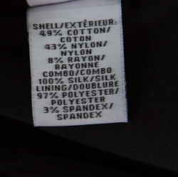 Pre Owned Diane Von Furstenberg Navy Blue and Black Guipure Lace Scalloped Trim Shaelyn Wrap Dress M