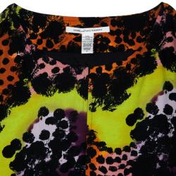 Pre Owned Diane Von Furstenberg Vintar Printed Jacket S