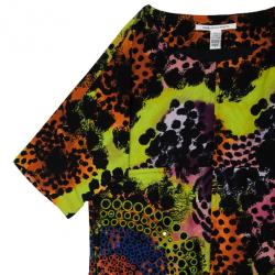 Pre Owned Diane Von Furstenberg Vintar Printed Jacket S