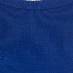 Pre Owned Diane von Furstenberg Cobalt Blue Rib Knit Cashmere Kingston Sweater S