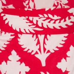 Pre Owned Diane von Furstenberg Red Floral Printed New Yahzi Short Wrap Dress L