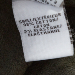 Pre Owned Diane Von Furstenberg Olive Green Cotton Jacquard Gillian Pleated Shorts L