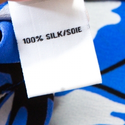 Pre Owned Diana Von Furstenburg Multicolor Dahlia Coralline Printed Silk Freya Dress L