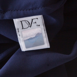 Pre Owned Diane von Furstenberg Midnight Blue Kora Tunic Dress M