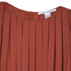 Pre Owned Diane Von Furstenberg Coral Mikaela Dress M