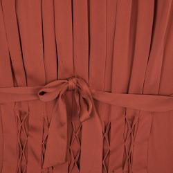 Pre Owned Diane Von Furstenberg Coral Mikaela Dress M