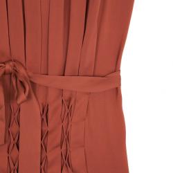 Pre Owned Diane Von Furstenberg Coral Mikaela Dress M